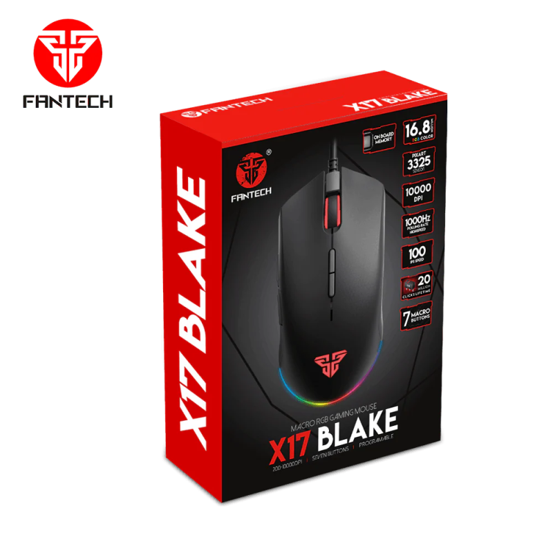 Fantech Blake X17 Macro RGB Gaming Mouse – Precision & Customizable