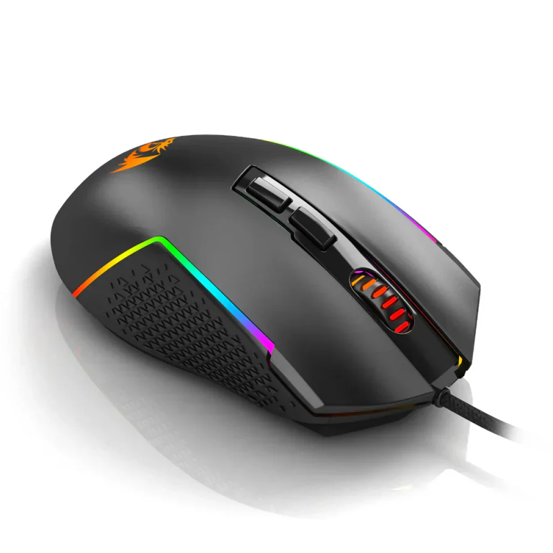 Redragon M613-RGB Trident Lite Wired Gaming Mouse – Black, Precision & RGB