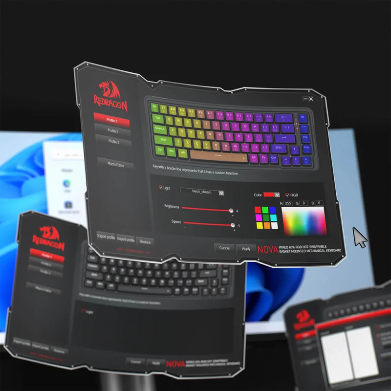 Redragon K709 65% Wired RGB Gaming Keyboard – Compact & Responsive