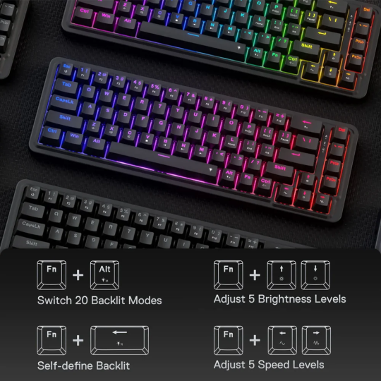 Redragon K709 65% Wired RGB Gaming Keyboard – Compact & Responsive