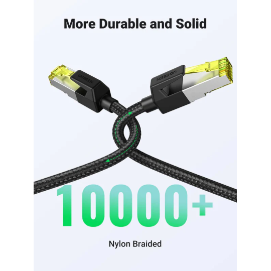 UGREEN CAT7 Shielded Round Cable with Braided Modular Plugs - NW150 - 80420
