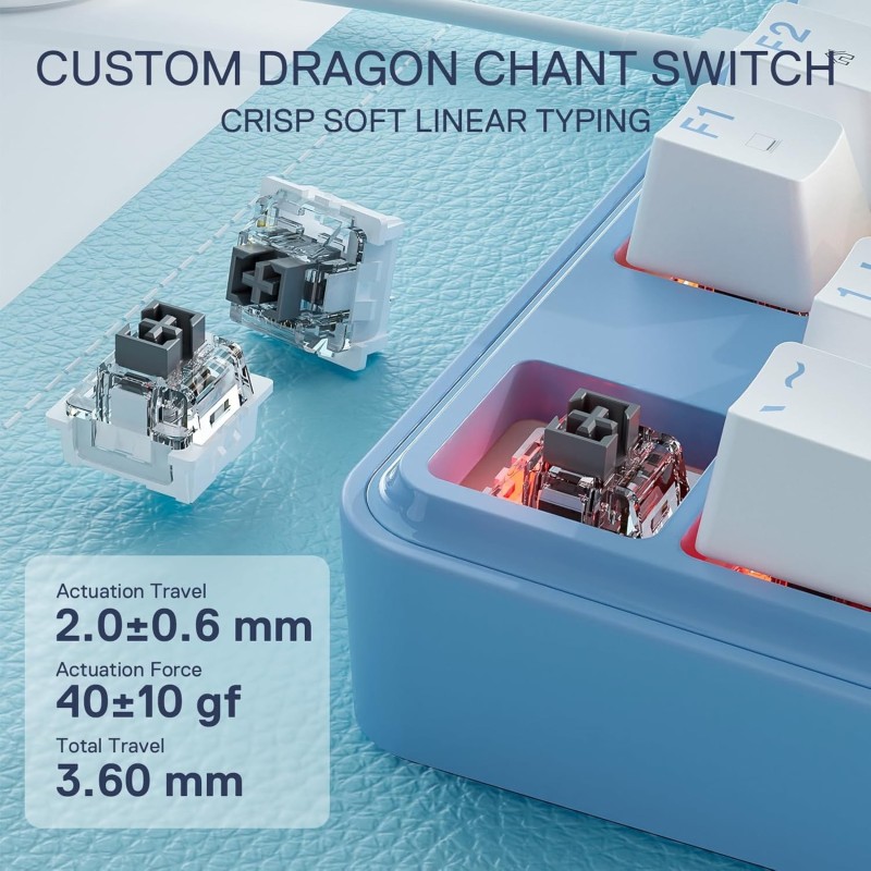 Redragon K707 80% Wired RGB Gaming Keyboard – Gasket Mount & Compact Design