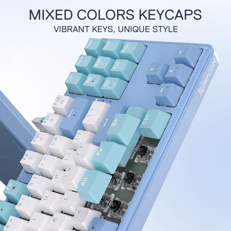 Redragon K707 80% Wired RGB Gaming Keyboard – Gasket Mount & Compact Design