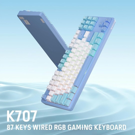 Redragon K707 80% Wired RGB Gaming Keyboard – Gasket Mount & Compact Design