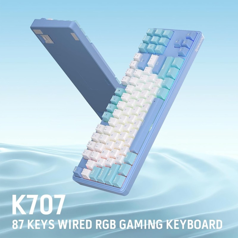 Redragon K707 80% Wired RGB Gaming Keyboard – Gasket Mount & Compact Design