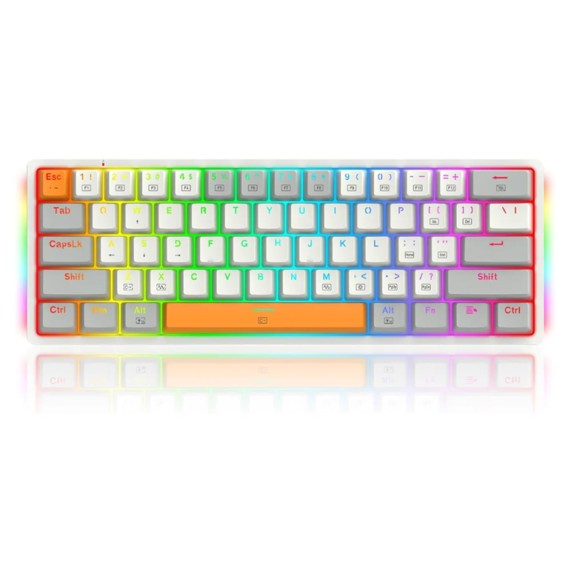 Redragon K642WGO Akali 60% RGB Mechanical Keyboard – Compact & Responsive