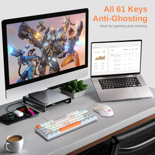 Redragon K642WGO Akali 60% RGB Mechanical Keyboard – Compact & Responsive