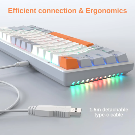 Redragon K642WGO Akali 60% RGB Mechanical Keyboard – Compact & Responsive