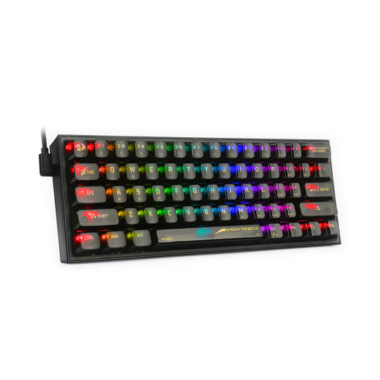 Redragon K617CTB-RGB 60% Wired RGB Gaming Keyboard – Compact & Responsive