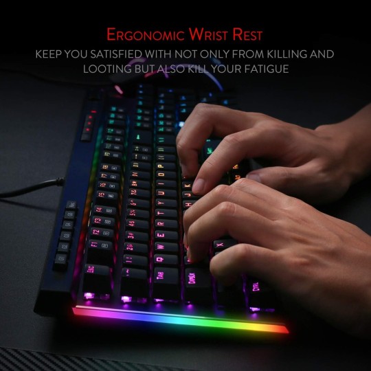 Redragon K580 VATA RGB Mechanical Gaming Keyboard – LED Backlit & Responsive