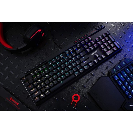 Redragon K580 VATA RGB Mechanical Gaming Keyboard – LED Backlit & Responsive