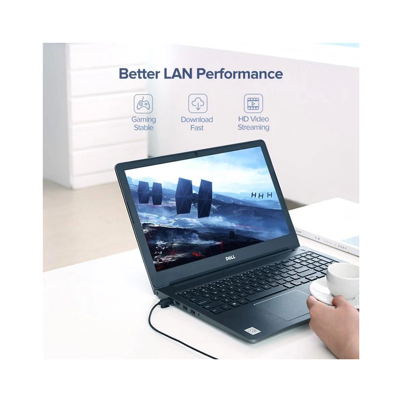 UGREEN CAT 6A Pure Copper Ethernet Cable OD2.8 (Black) - NW122 - 70331