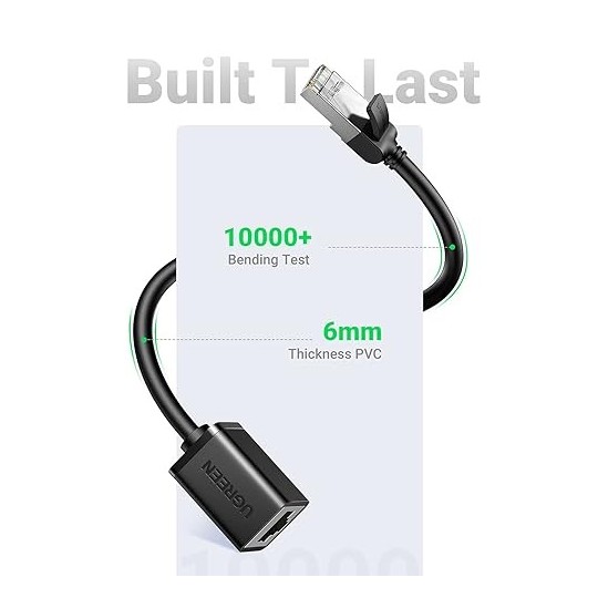 UGREEN Cat6 F/UTP Male To Female Ethernet Extension - NW112 - 11278