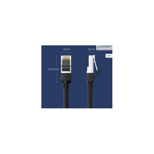 UGREEN Cat 6 U/UTP Pure Copper Ethernet Cable (Black) - NW101 - 50190