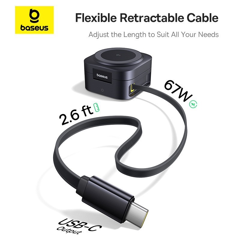 Baseus PicoGo Series 2-in-1 Magnetic Wireless Charger Qi2 67W