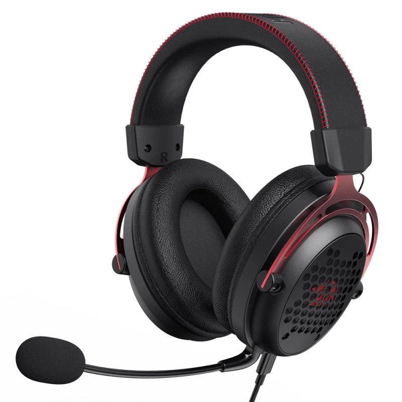Redragon H386 Diomedes USB Gaming Headset – 7.1 Surround Sound & RGB Lighting (Black)