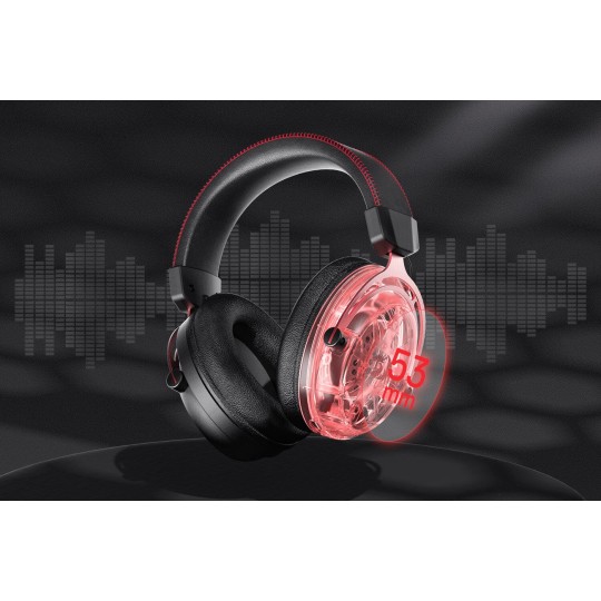 Redragon H386 Diomedes USB Gaming Headset – 7.1 Surround Sound & RGB Lighting (Black)