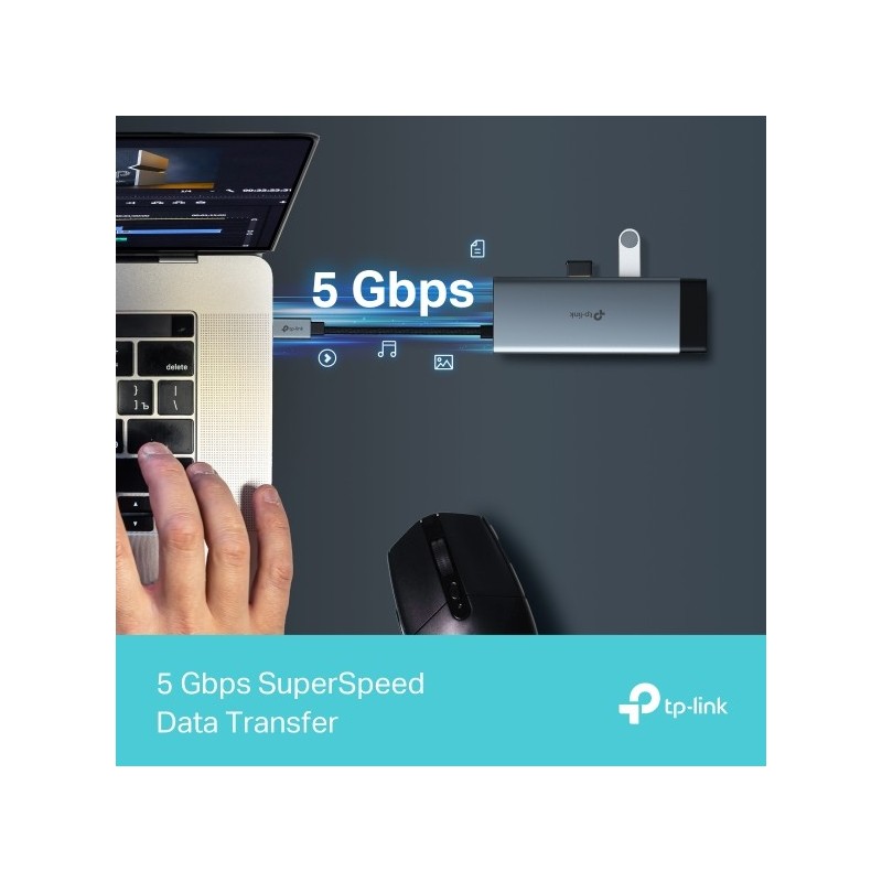 TP-LINK UH6120C USB Type-C 6-Port Hub