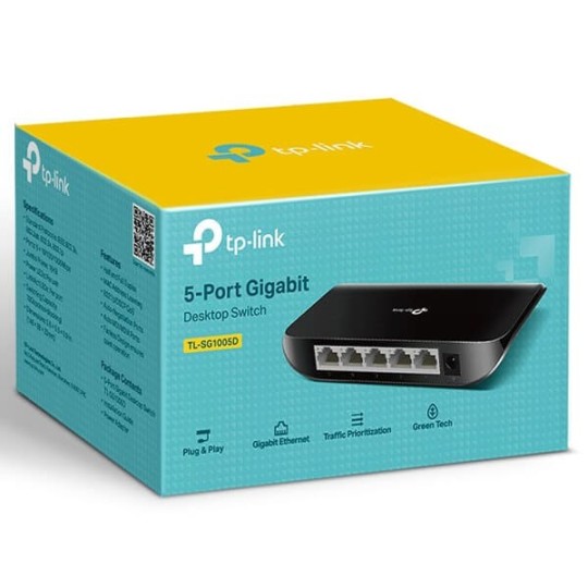 TP-LINK SG1005D / 5-Port Gigabit Desktop Switch