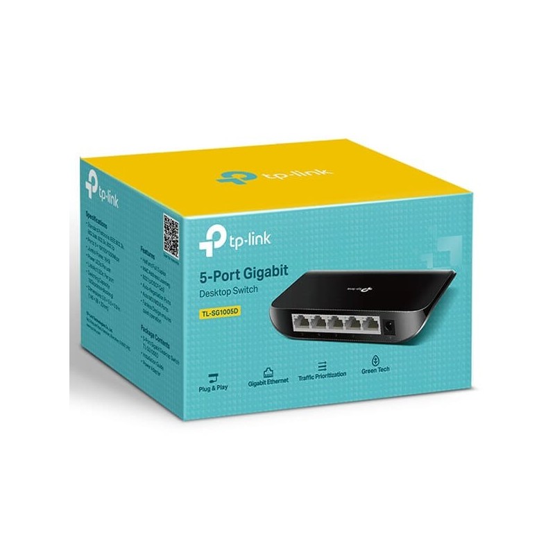 TP-LINK SG1005D / 5-Port Gigabit Desktop Switch