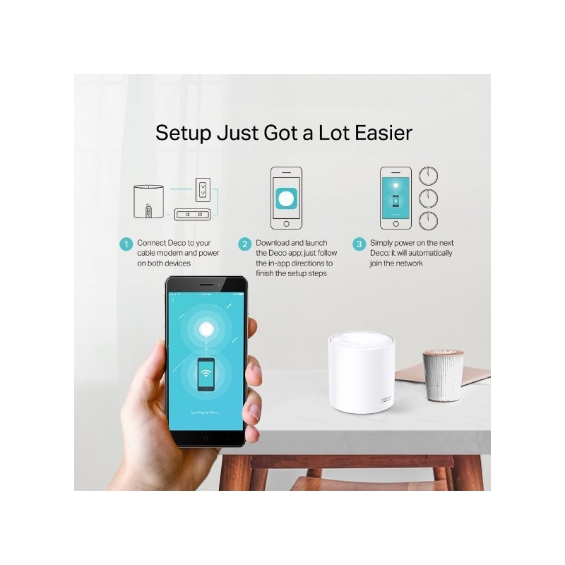 TP-LINK Deco X20 (3-pack)  AX1800 Whole Home Mesh Wi-Fi 6 System