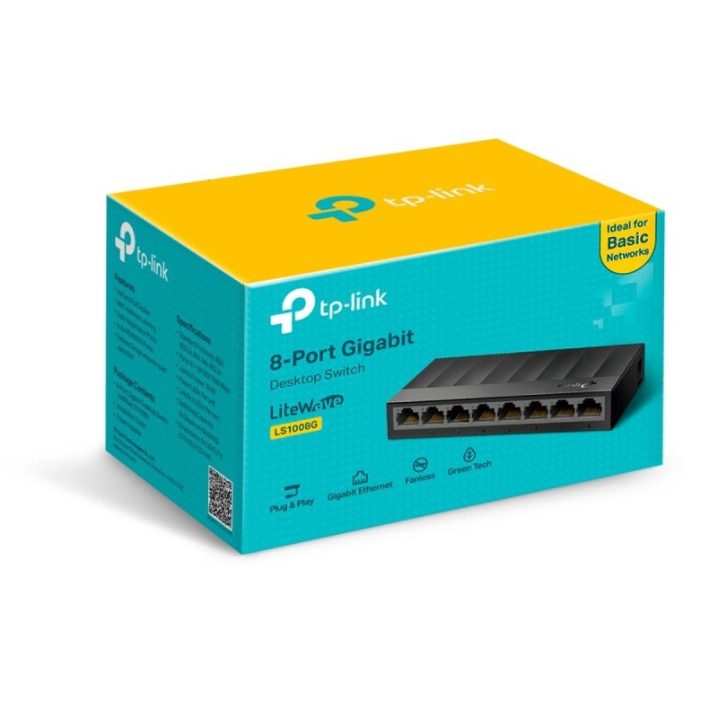 TP-LINK LS1008G / 8-Port Gigabit Desktop Switch