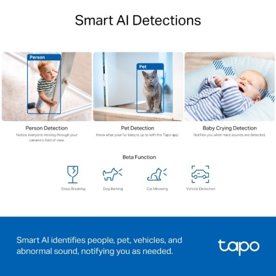 TP-LINK Tapo C230 Pan/Tilt AI Home Security Wi-Fi Camera