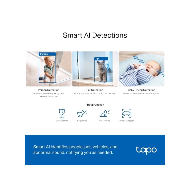 TP-LINK Tapo C230 Pan/Tilt AI Home Security Wi-Fi Camera