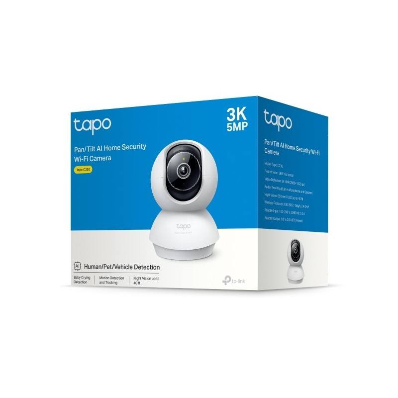 TP-LINK Tapo C230 Pan/Tilt AI Home Security Wi-Fi Camera