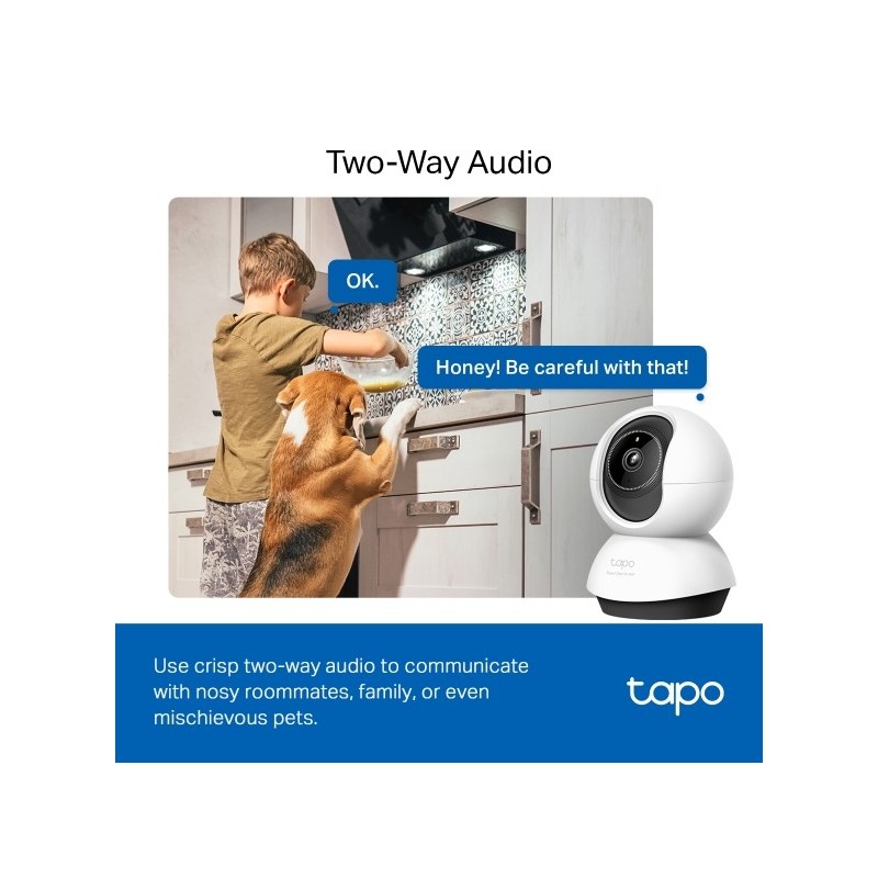 TP-LINK TC74 Pan/Tilt AI Home Security Wi-Fi Camera
