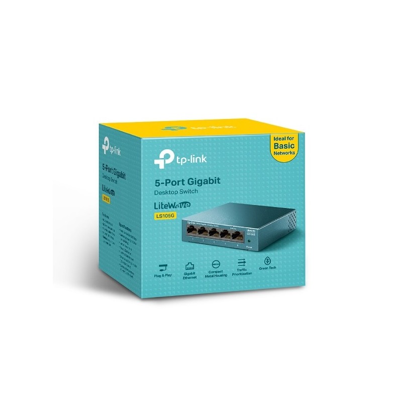 TP-LINK LS105G / 5-Port Gigabit Desktop Switch