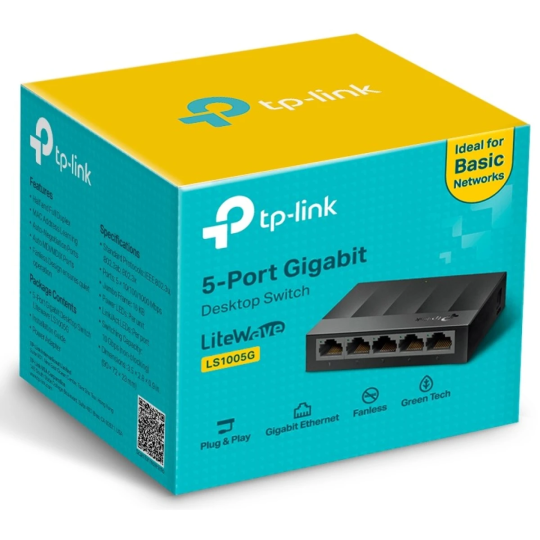 TP-LINK LS1005G / 5-Port Gigabit Desktop Switch