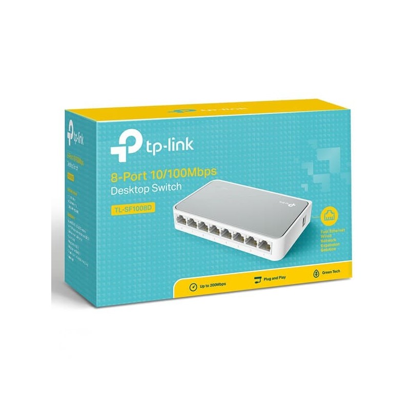 TP-LINK SF1008D / 8-Port 10/100Mbps Desktop Switch