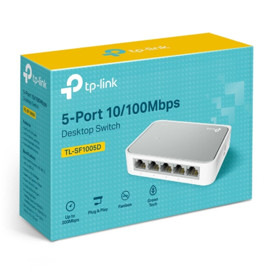 TP-LINK SF1005D / 5-Port 10/100Mbps Desktop Switch