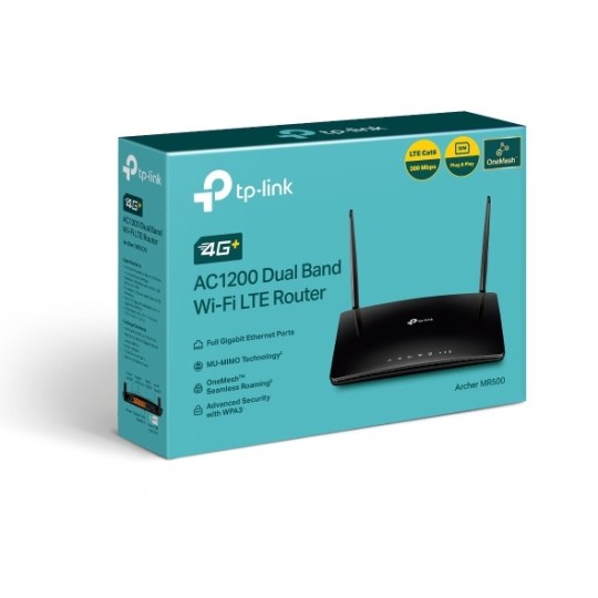 TP-LINK Archer MR500 / 4G+ Cat6 AC1200 Wireless Dual Band Gigabit Router