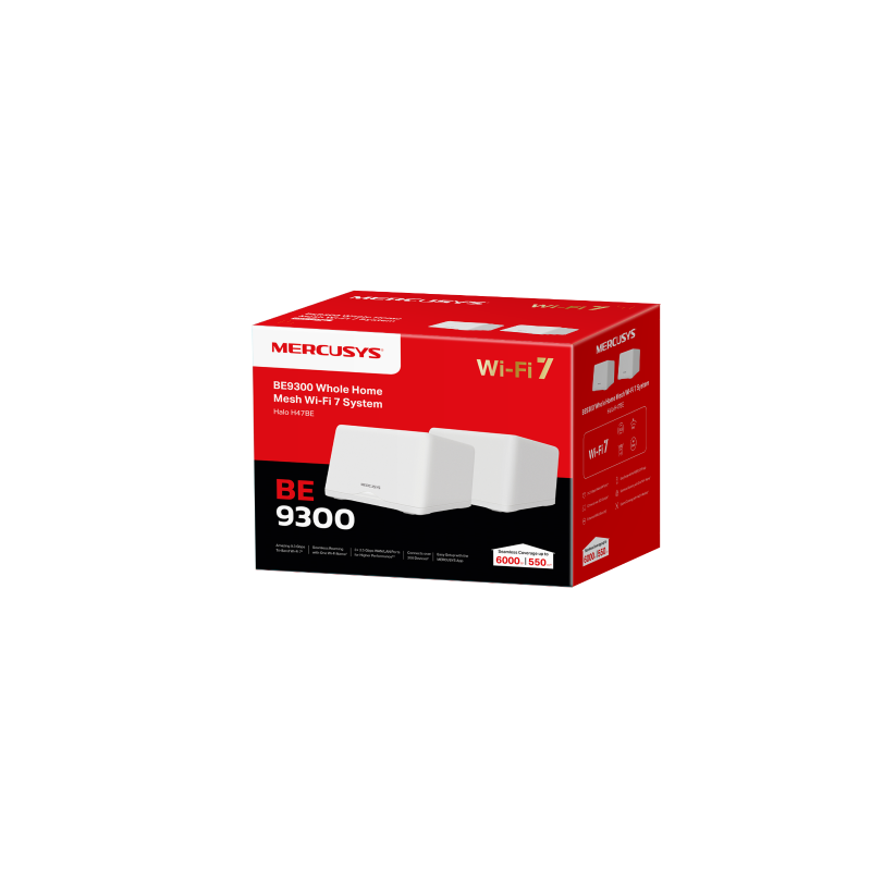 TP-LINK Halo H47BE (2-pack) / BE9300 Whole Home Mesh Wi-Fi 7 System
