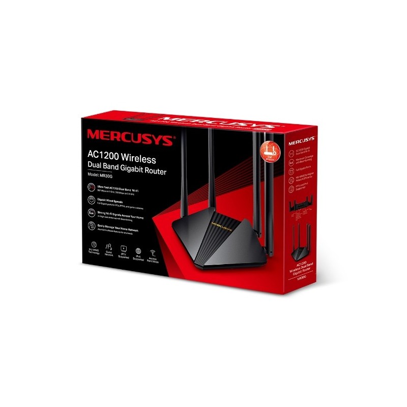 Mercusys MR30G / AC1200 Wireless Dual Band Gigabit Router