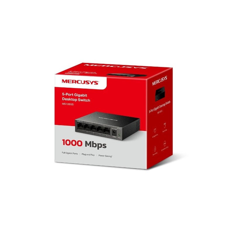 Mercusys MS105GS / 5-Port Gigabit Desktop Switch