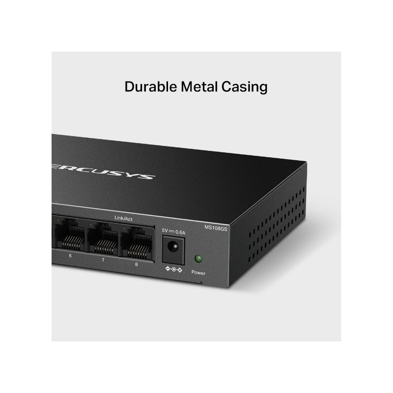 Mercusys MS108GS / 8-Port Gigabit Desktop Switch