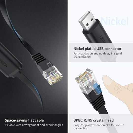 UGREEN USB to RJ45 Console Cable - CM204 - 50773