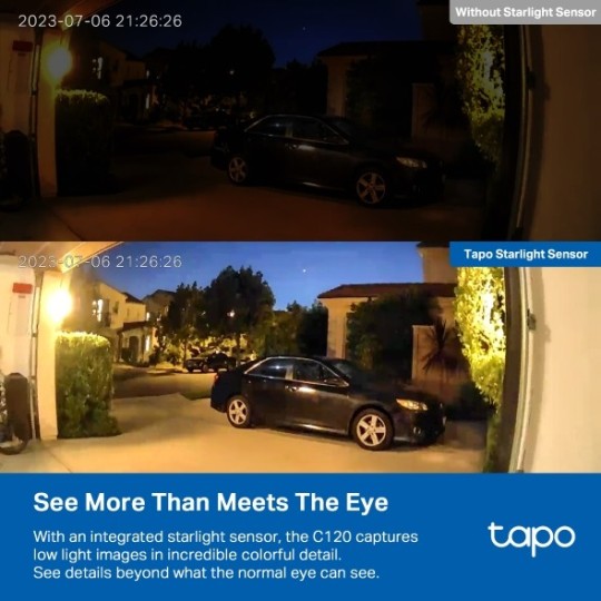 TP-LINK Tapo C120 - Indoor - Outdoor Home Security Wi-Fi Camera