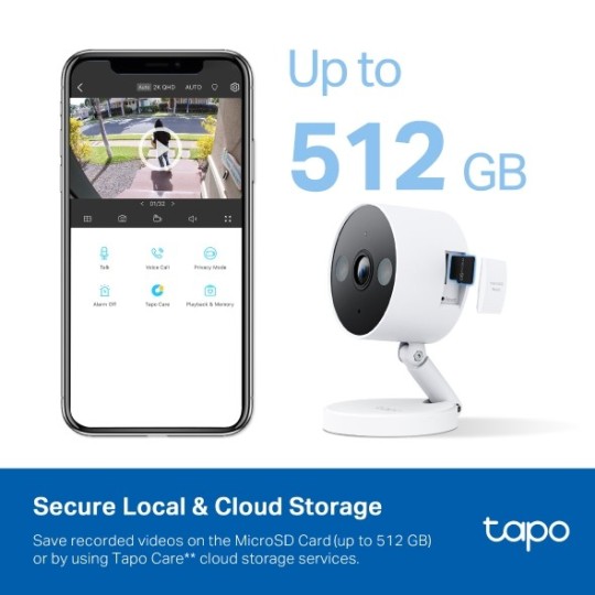 TP-LINK Tapo C120 - Indoor - Outdoor Home Security Wi-Fi Camera