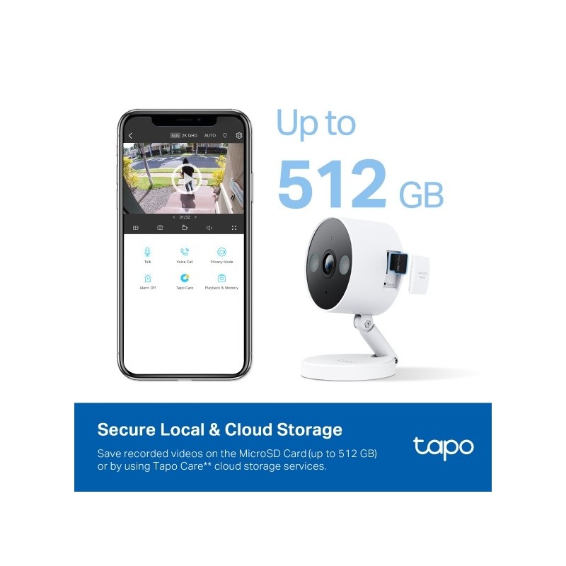 TP-LINK Tapo C120 - Indoor - Outdoor Home Security Wi-Fi Camera