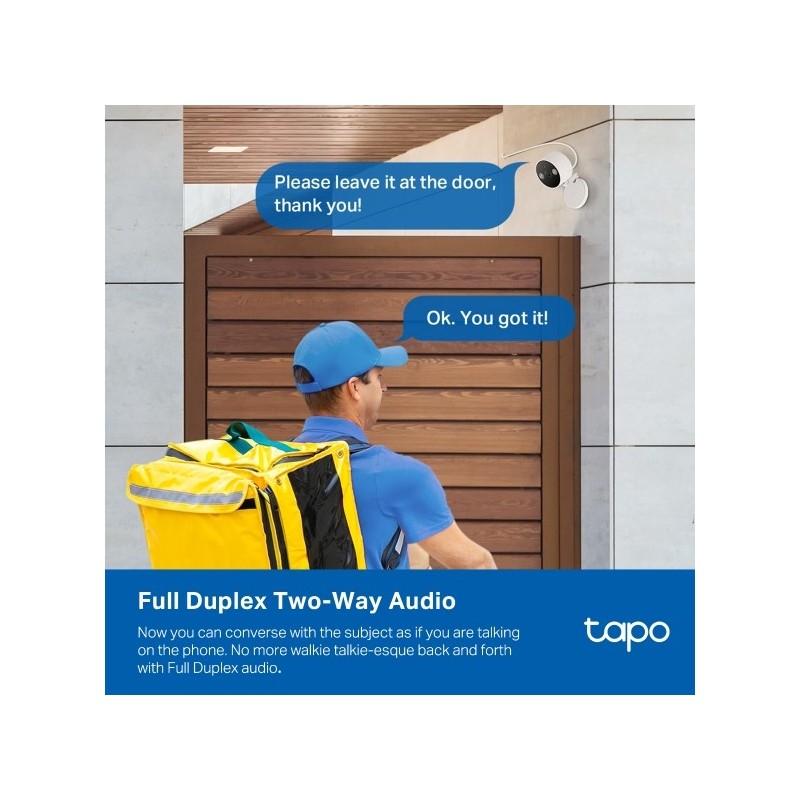 TP-LINK Tapo C120 - Indoor - Outdoor Home Security Wi-Fi Camera