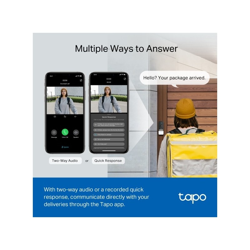 TP-LINK Tapo D230S1 - Tapo Video Doorbell Camera Kit