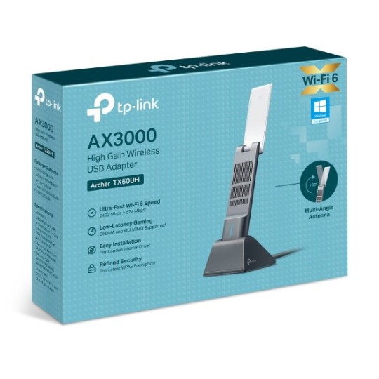 TP-LINK Archer TX50UH - AX3000 High Gain Wireless USB Adapter