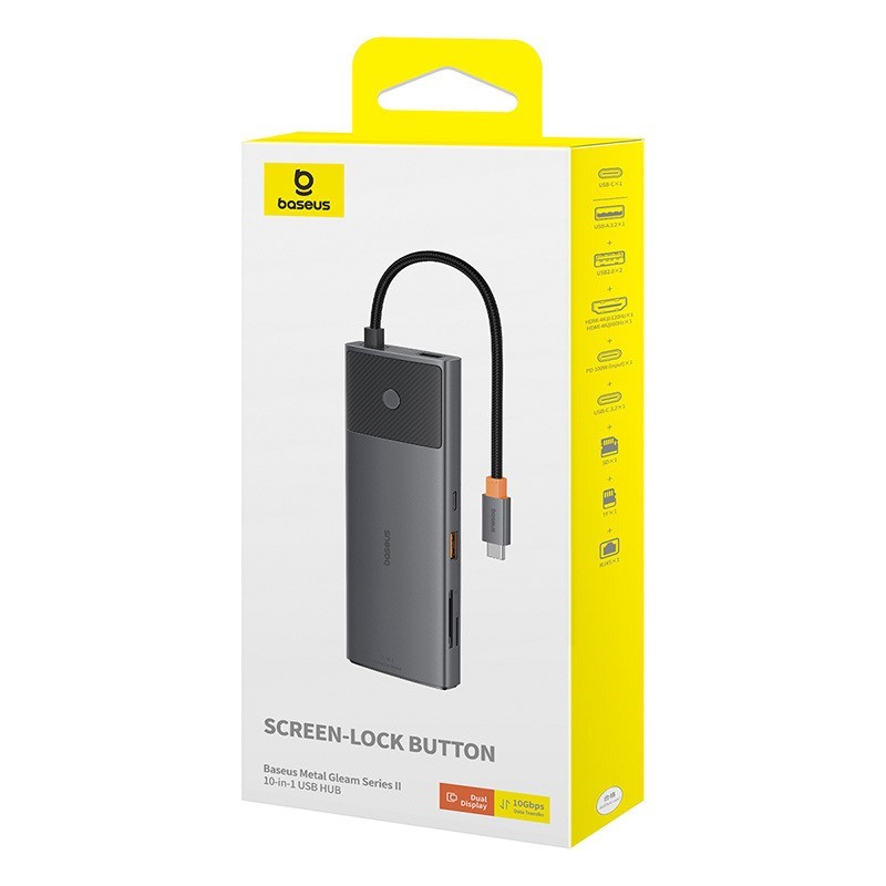 Baseus Metal Gleam Series II 10-in-1 USB HUB