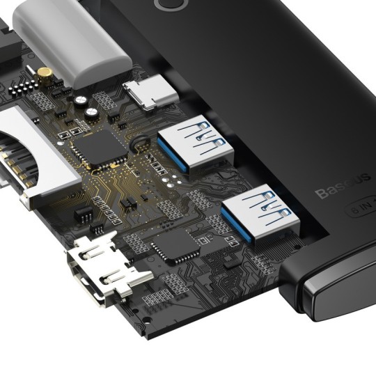 Baseus Lite Series 6-Port Type-C HUB Docking Station