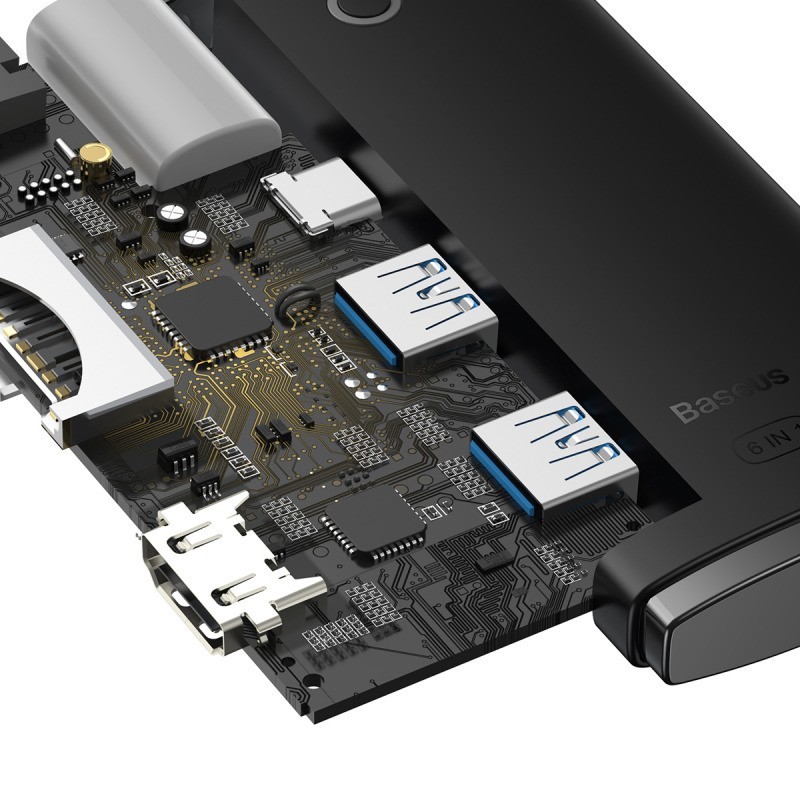 Baseus Lite Series 6-Port Type-C HUB Docking Station
