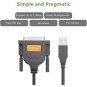 UGREEN USB to DB25 Parallel Printer Cable 2m - US167 - 20224